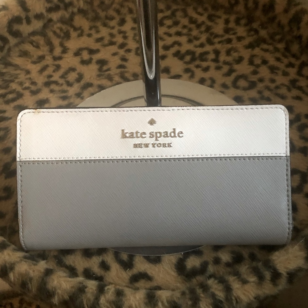 Kate Spade Staci Colorblock Large Slim Bifold Wallet